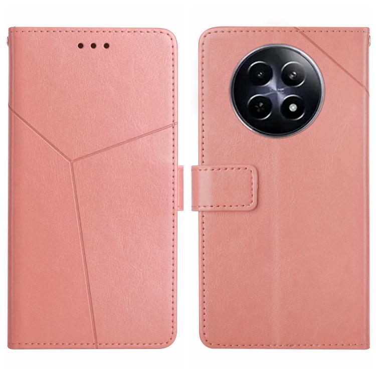 HT01 Cassa del telefono di cuoio di vibrazione del modello a forma di Y, For Realme C75 4G, For Realme 13+ 5G Global, For Realme 13 Pro 5G / 13 Pro+ 5G, For Realme C63 4G Global/ C61