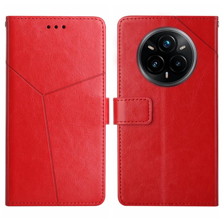 HT01 Cassa del telefono di cuoio di vibrazione del modello a forma di Y, For Realme C75 5G, For Realme 14 5G Global / P3 5G Global, For Realme P3 Pro 5G Global, For Realme 14 Pro+ 5G
