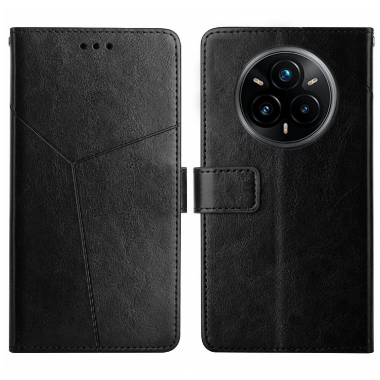 HT01 Cassa del telefono di cuoio di vibrazione del modello a forma di Y, For Realme C75 5G, For Realme 14 5G Global / P3 5G Global, For Realme P3 Pro 5G Global, For Realme 14 Pro+ 5G