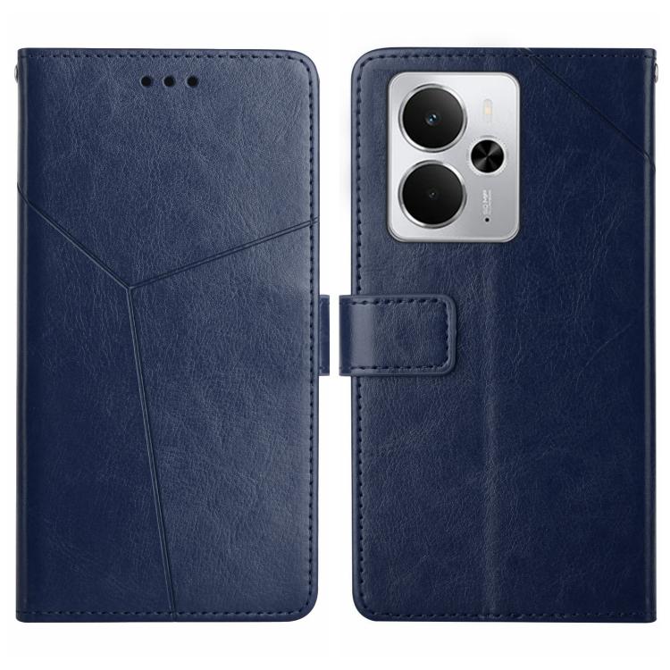 HT01 Cassa del telefono di cuoio di vibrazione del modello a forma di Y, For Realme C75 5G, For Realme 14 5G Global / P3 5G Global, For Realme P3 Pro 5G Global, For Realme 14 Pro+ 5G