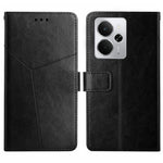 HT01 Cassa del telefono di cuoio di vibrazione del modello a forma di Y, For Realme C75 5G, For Realme 14 5G Global / P3 5G Global, For Realme P3 Pro 5G Global, For Realme 14 Pro+ 5G
