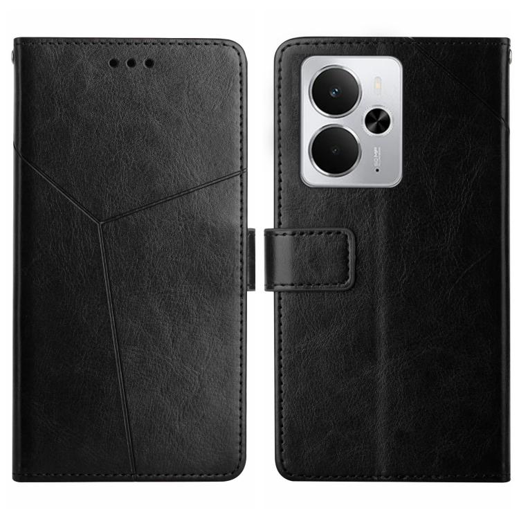 HT01 Cassa del telefono di cuoio di vibrazione del modello a forma di Y, For Realme C75 5G, For Realme 14 5G Global / P3 5G Global, For Realme P3 Pro 5G Global, For Realme 14 Pro+ 5G