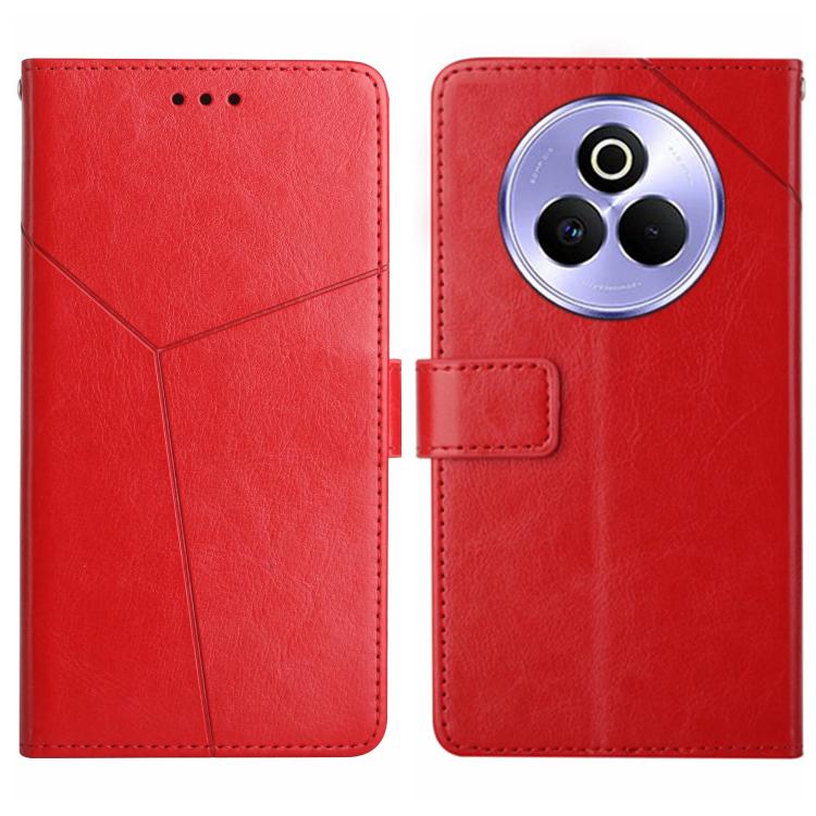 HT01 Cassa del telefono di cuoio di vibrazione del modello a forma di Y, For Realme C75 5G, For Realme 14 5G Global / P3 5G Global, For Realme P3 Pro 5G Global, For Realme 14 Pro+ 5G