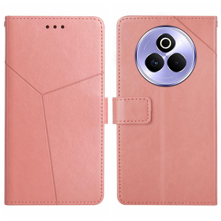 HT01 Cassa del telefono di cuoio di vibrazione del modello a forma di Y, For Realme C75 5G, For Realme 14 5G Global / P3 5G Global, For Realme P3 Pro 5G Global, For Realme 14 Pro+ 5G