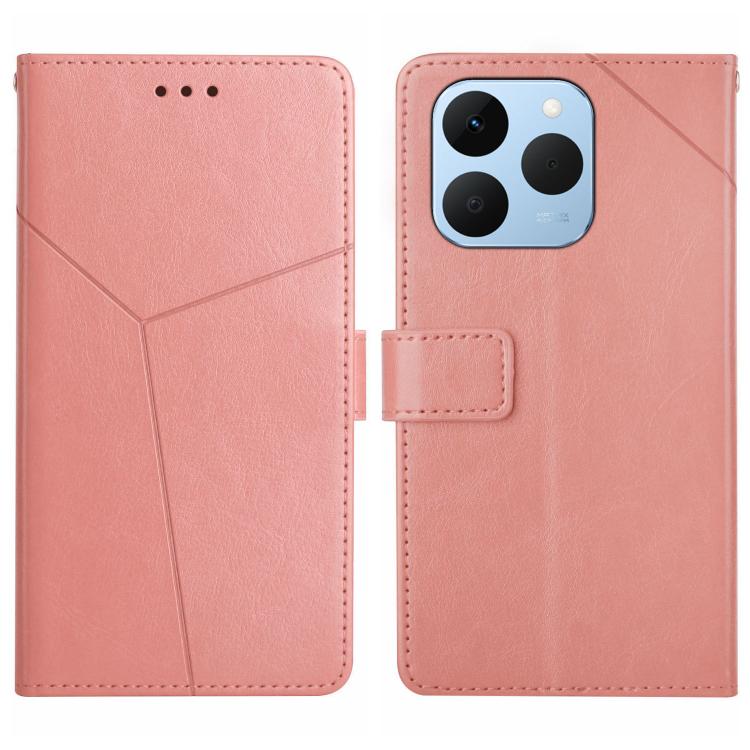 HT01 Cassa del telefono di cuoio di vibrazione del modello a forma di Y, For Realme C85 Pro 4G, For Realme 15T 5G, For Realme 15 5G Global / 15 Pro 5G Global, For Realme C71 4G