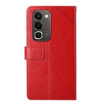 HT01 Cassa del telefono di cuoio di vibrazione del modello a forma di Y, For Realme C100 4G, For Realme C83 5G, For Realme 16 Pro+ 5G, For Realme C85 5G