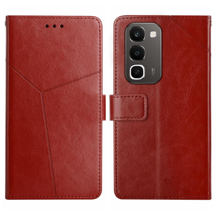 HT01 Cassa del telefono di cuoio di vibrazione del modello a forma di Y, For Realme C100 4G, For Realme C83 5G, For Realme 16 Pro+ 5G, For Realme C85 5G