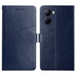 HT01 Cassa del telefono di cuoio di vibrazione del modello a forma di Y, For vivo V50 5G Global, For vivo Y03 4G, For vivo Y200e / Y100 IDN / V30 Lite India 5G, For vivo Y78+