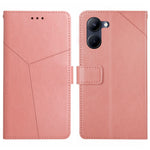 HT01 Cassa del telefono di cuoio di vibrazione del modello a forma di Y, For vivo V50 5G Global, For vivo Y03 4G, For vivo Y200e / Y100 IDN / V30 Lite India 5G, For vivo Y78+