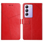 HT01 Cassa del telefono di cuoio di vibrazione del modello a forma di Y, For vivo V50 5G Global, For vivo Y03 4G, For vivo Y200e / Y100 IDN / V30 Lite India 5G, For vivo Y78+