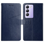 HT01 Cassa del telefono di cuoio di vibrazione del modello a forma di Y, For vivo V50 5G Global, For vivo Y03 4G, For vivo Y200e / Y100 IDN / V30 Lite India 5G, For vivo Y78+