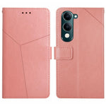 HT01 Cassa del telefono di cuoio di vibrazione del modello a forma di Y, For vivo Y39 5G Global, For vivo V50 Lite 5G, For vivo Y04 4G / Y29s 5G, For vivo Y29 4G Global