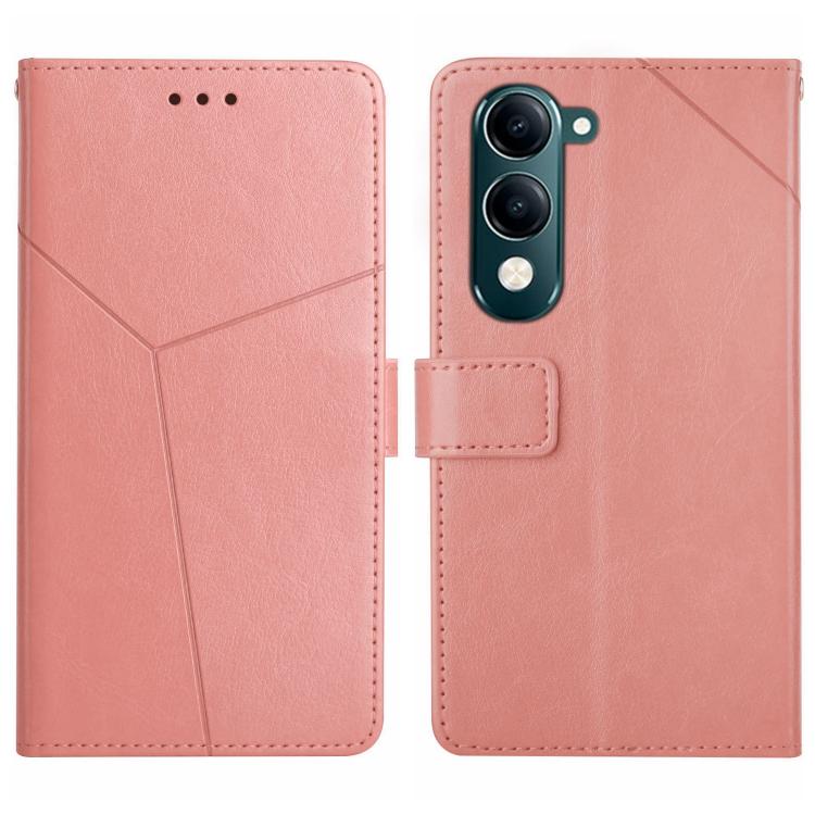 HT01 Cassa del telefono di cuoio di vibrazione del modello a forma di Y, For vivo Y39 5G Global, For vivo V50 Lite 5G, For vivo Y04 4G / Y29s 5G, For vivo Y29 4G Global