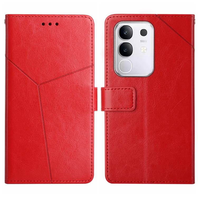 HT01 Cassa del telefono di cuoio di vibrazione del modello a forma di Y, For vivo Y39 5G Global, For vivo V50 Lite 5G, For vivo Y04 4G / Y29s 5G, For vivo Y29 4G Global