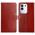 HT01 Cassa del telefono di cuoio di vibrazione del modello a forma di Y, For vivo Y39 5G Global, For vivo V50 Lite 5G, For vivo Y04 4G / Y29s 5G, For vivo Y29 4G Global