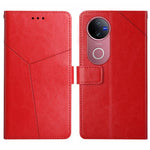 HT01 Cassa del telefono di cuoio di vibrazione del modello a forma di Y, For vivo V50 5G Global, For vivo Y03 4G, For vivo Y200e / Y100 IDN / V30 Lite India 5G, For vivo Y78+