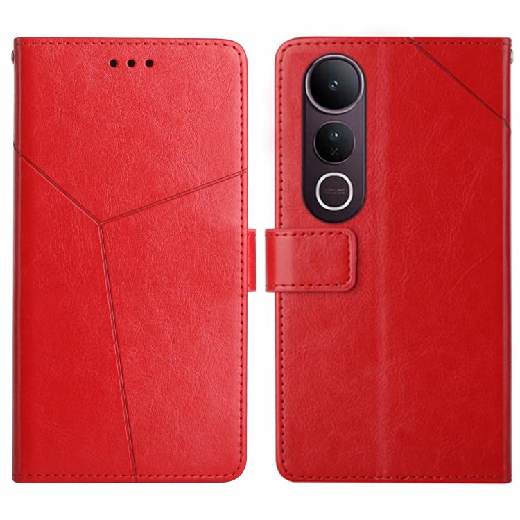 HT01 Cassa del telefono di cuoio di vibrazione del modello a forma di Y, For vivo Y39 5G Global, For vivo V50 Lite 5G, For vivo Y04 4G / Y29s 5G, For vivo Y29 4G Global