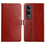 HT01 Cassa del telefono di cuoio di vibrazione del modello a forma di Y, For vivo Y39 5G Global, For vivo V50 Lite 5G, For vivo Y04 4G / Y29s 5G, For vivo Y29 4G Global