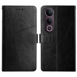 HT01 Cassa del telefono di cuoio di vibrazione del modello a forma di Y, For vivo Y39 5G Global, For vivo V50 Lite 5G, For vivo Y04 4G / Y29s 5G, For vivo Y29 4G Global
