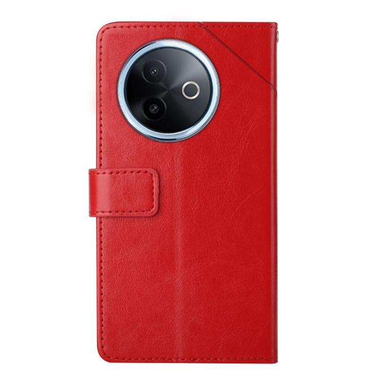HT01 Cassa del telefono di cuoio di vibrazione del modello a forma di Y, For vivo Y39 5G Global, For vivo V50 Lite 5G, For vivo Y04 4G / Y29s 5G, For vivo Y29 4G Global
