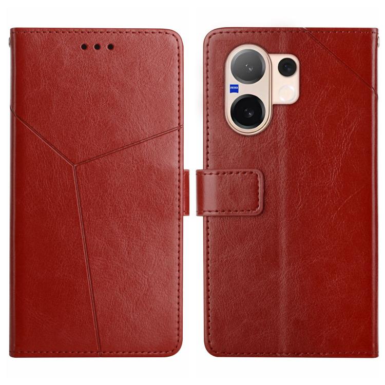 HT01 Cassa del telefono di cuoio di vibrazione del modello a forma di Y, For vivo V70 FE 5G, For vivo V70 5G Global / V70 Elite 5G, For vivo V60 Lite 5G, For vivo V60 5G