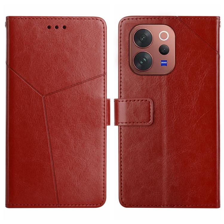 HT01 Cassa del telefono di cuoio di vibrazione del modello a forma di Y, For vivo V70 FE 5G, For vivo V70 5G Global / V70 Elite 5G, For vivo V60 Lite 5G, For vivo V60 5G