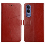 HT01 Cassa del telefono di cuoio di vibrazione del modello a forma di Y, For vivo V70 FE 5G, For vivo V70 5G Global / V70 Elite 5G, For vivo V60 Lite 5G, For vivo V60 5G