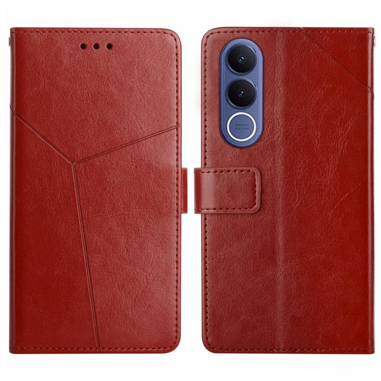 HT01 Cassa del telefono di cuoio di vibrazione del modello a forma di Y, For vivo V70 FE 5G, For vivo V70 5G Global / V70 Elite 5G, For vivo V60 Lite 5G, For vivo V60 5G