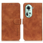 KHAZNEH Custodia per telefono in pelle a conchiglia con texture retrò, For OPPO Reno11 5G Global, For OPPO Find X7 Pro / Find X7 Ultra, For OPPO Reno11 Pro 5G Global, For OPPO A38 4G, For OPPO A1 5G