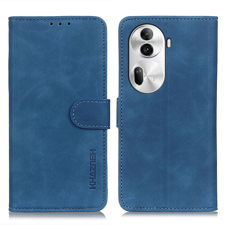 KHAZNEH Custodia per telefono in pelle a conchiglia con texture retrò, For OPPO Reno11 5G Global, For OPPO Find X7 Pro / Find X7 Ultra, For OPPO Reno11 Pro 5G Global, For OPPO A38 4G, For OPPO A1 5G