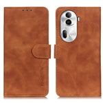 KHAZNEH Custodia per telefono in pelle a conchiglia con texture retrò, For OPPO Reno11 5G Global, For OPPO Find X7 Pro / Find X7 Ultra, For OPPO Reno11 Pro 5G Global, For OPPO A38 4G, For OPPO A1 5G