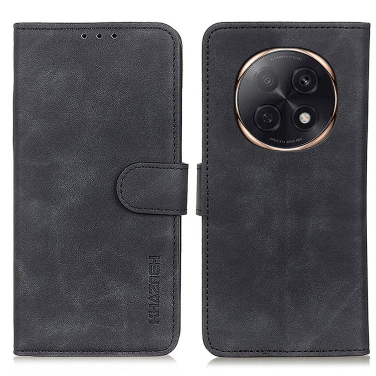 KHAZNEH Custodia per telefono in pelle a conchiglia con texture retrò, For OPPO A7 Pro Max 5G, For OPPO Find X9 Ultra 5G, For OPPO A5 Pro 5G Global, For OPPO Reno12 Pro 5G Global, For OPPO Reno12 5G Global, For OPPO Find X7