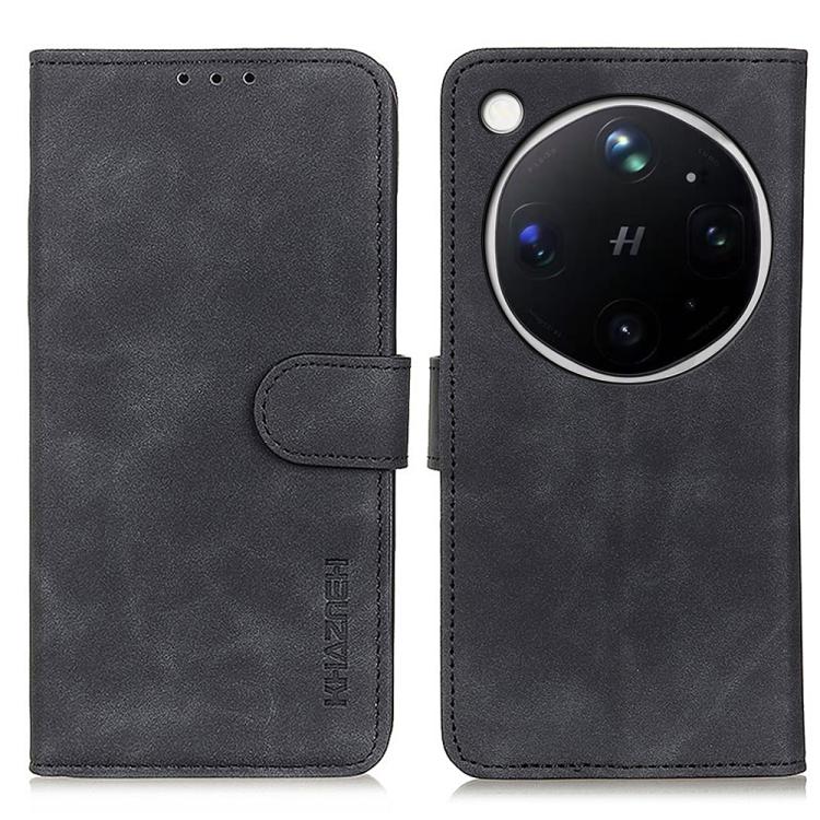 KHAZNEH Custodia per telefono in pelle a conchiglia con texture retrò, For OPPO A7 Pro Max 5G, For OPPO Find X9 Ultra 5G, For OPPO A5 Pro 5G Global, For OPPO Reno12 Pro 5G Global, For OPPO Reno12 5G Global, For OPPO Find X7