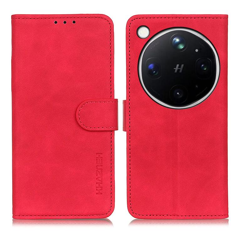 KHAZNEH Custodia per telefono in pelle a conchiglia con texture retrò, For OPPO A7 Pro Max 5G, For OPPO Find X9 Ultra 5G, For OPPO A5 Pro 5G Global, For OPPO Reno12 Pro 5G Global, For OPPO Reno12 5G Global, For OPPO Find X7