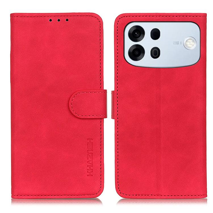 KHAZNEH Custodia per telefono in pelle a conchiglia con texture retrò, For OPPO A7 Pro Max 5G, For OPPO Find X9 Ultra 5G, For OPPO A5 Pro 5G Global, For OPPO Reno12 Pro 5G Global, For OPPO Reno12 5G Global, For OPPO Find X7