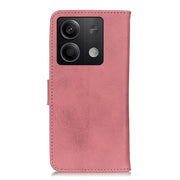 KHAZNEH Custodia per telefono in pelle a conchiglia con trama in pelle bovina, For Xiaomi Redmi Note 13 5G Global, For Xiaomi Redmi Note 13 Pro+, For Xiaomi 13T 5G / Redmi K60 Ultra 5G, For Xiaomi Redmi 12 4G, For Xiaomi Redmi Note 12S 4G