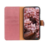 KHAZNEH Custodia per telefono in pelle a conchiglia con trama in pelle bovina, For Xiaomi Poco F6 / Redmi Turbo 3, For Xiaomi Poco F6 Pro, For Xiaomi Redmi K70 5G / K70 Pro 5G, For Xiaomi Redmi Note 13 Pro 4G/Poco M6 Pro 4G, For Xiaomi Redmi 13C       ...