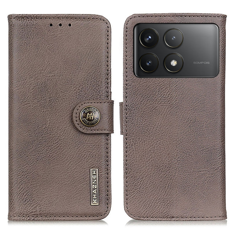 Custodia portafoglio in pelle per Xiaomi Poco F6 e Redmi