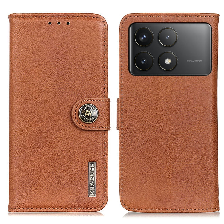 Custodia portafoglio in pelle per Xiaomi Poco F6 e Redmi