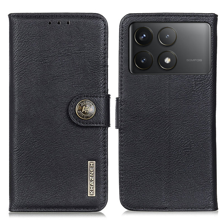 Custodia portafoglio in pelle per Xiaomi Poco F6 e Redmi