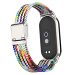 Testa in metallo + cinturino regolabile con fibbia in acciaio intrecciato in nylon, For Xiaomi Mi Band 8