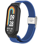 Testa in metallo + cinturino regolabile con fibbia in acciaio intrecciato in nylon, For Xiaomi Mi Band 8