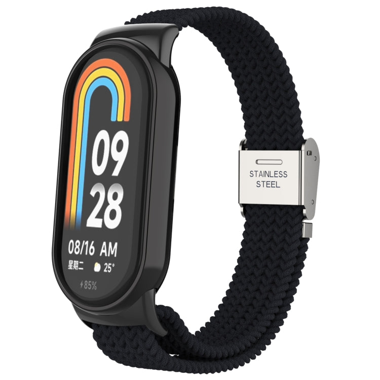 Testa in metallo + cinturino regolabile con fibbia in acciaio intrecciato in nylon, For Xiaomi Mi Band 8