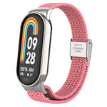 Testa in metallo + cinturino regolabile con fibbia in acciaio intrecciato in nylon, For Xiaomi Mi Band 8