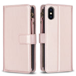 Custodia portafoglio in pelle per iPhone compatibili
