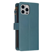 Custodia in pelle con portafoglio per iPhone