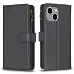 Custodia portafoglio in pelle per iPhone 14, 14 Plus, 14 Pro