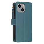 Custodia portafoglio in pelle per iPhone 14, 14 Plus, 14 Pro
