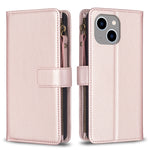 Custodia portafoglio in pelle per iPhone 14, 14 Plus, 14 Pro