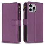 Custodia portafoglio in pelle per iPhone 14, 14 Plus, 14 Pro